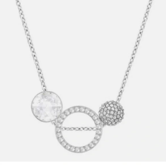 New In Box Swarovski Versatile Hote Crystal Silver Pendant $129 - Picture 2 of 11
